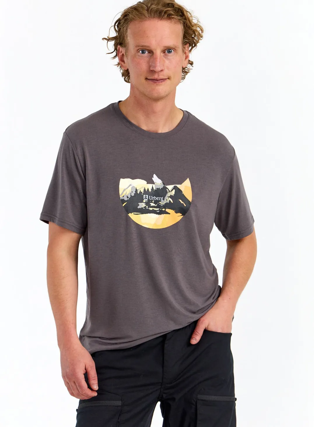 Urberg Men's Printed Tree Tee Black Beauty