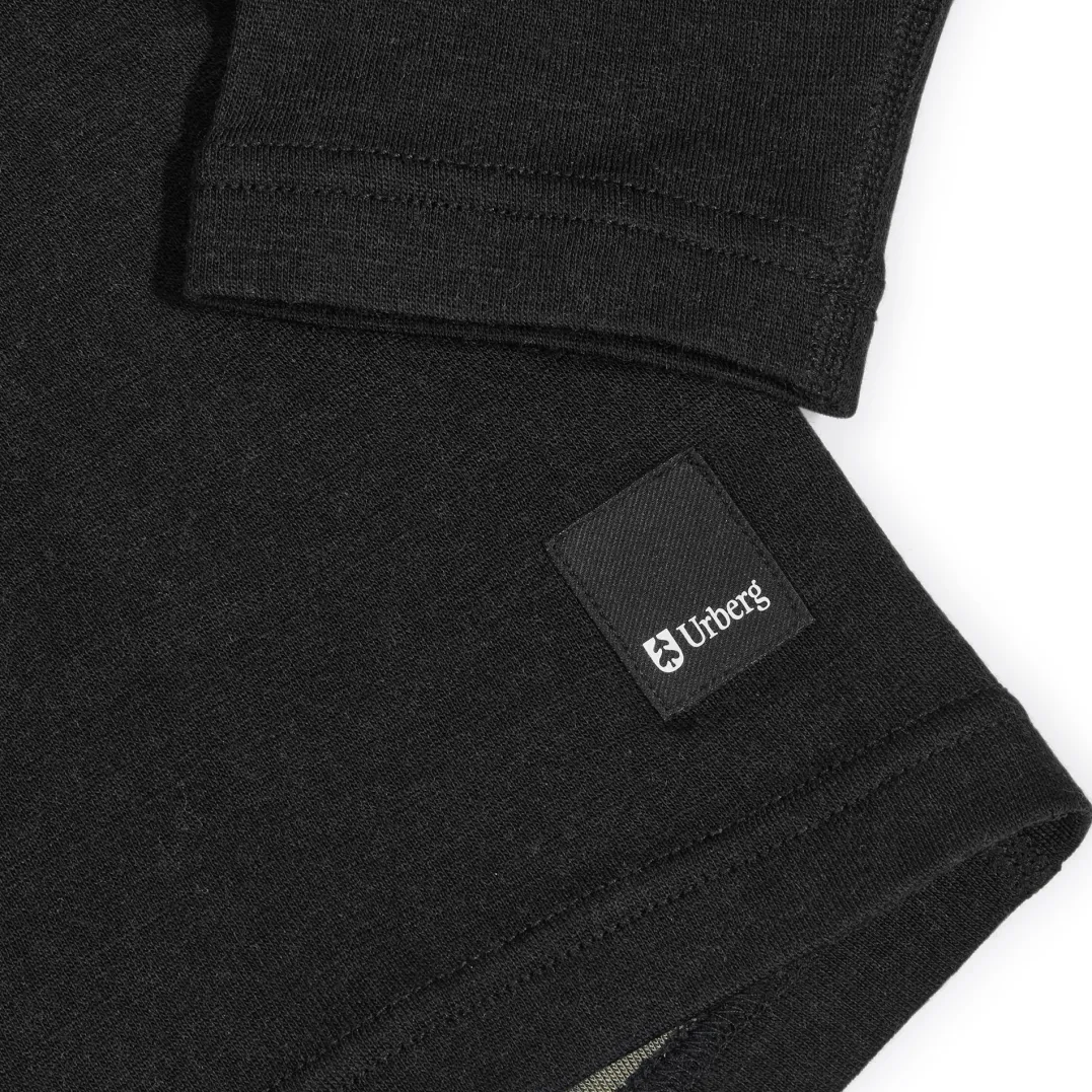 Urberg Merino-Bamboo Base Layer Top Men Black/Green