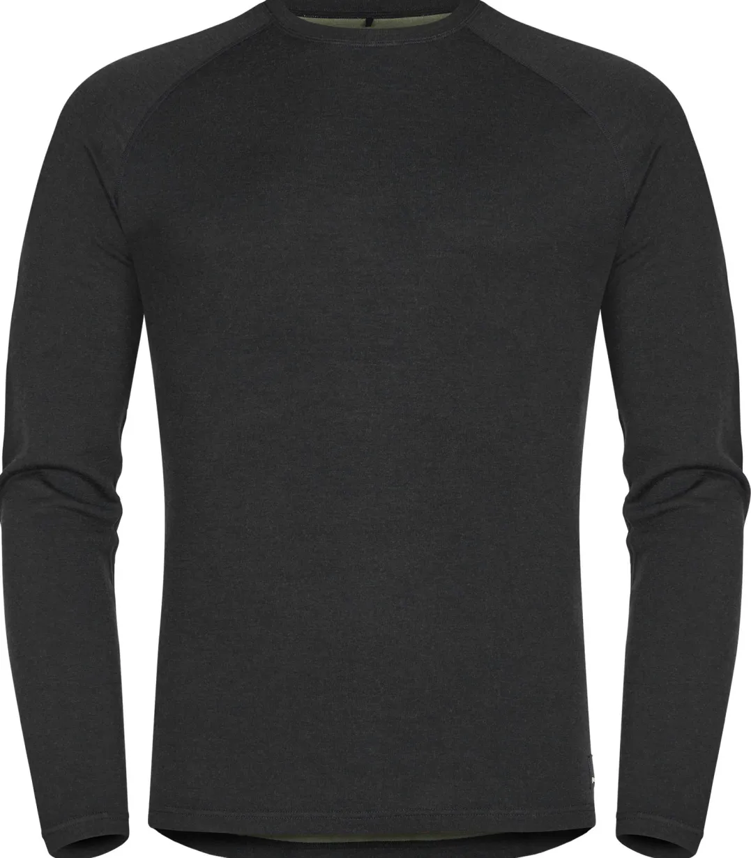 Urberg Merino-Bamboo Base Layer Top Men Black/Green