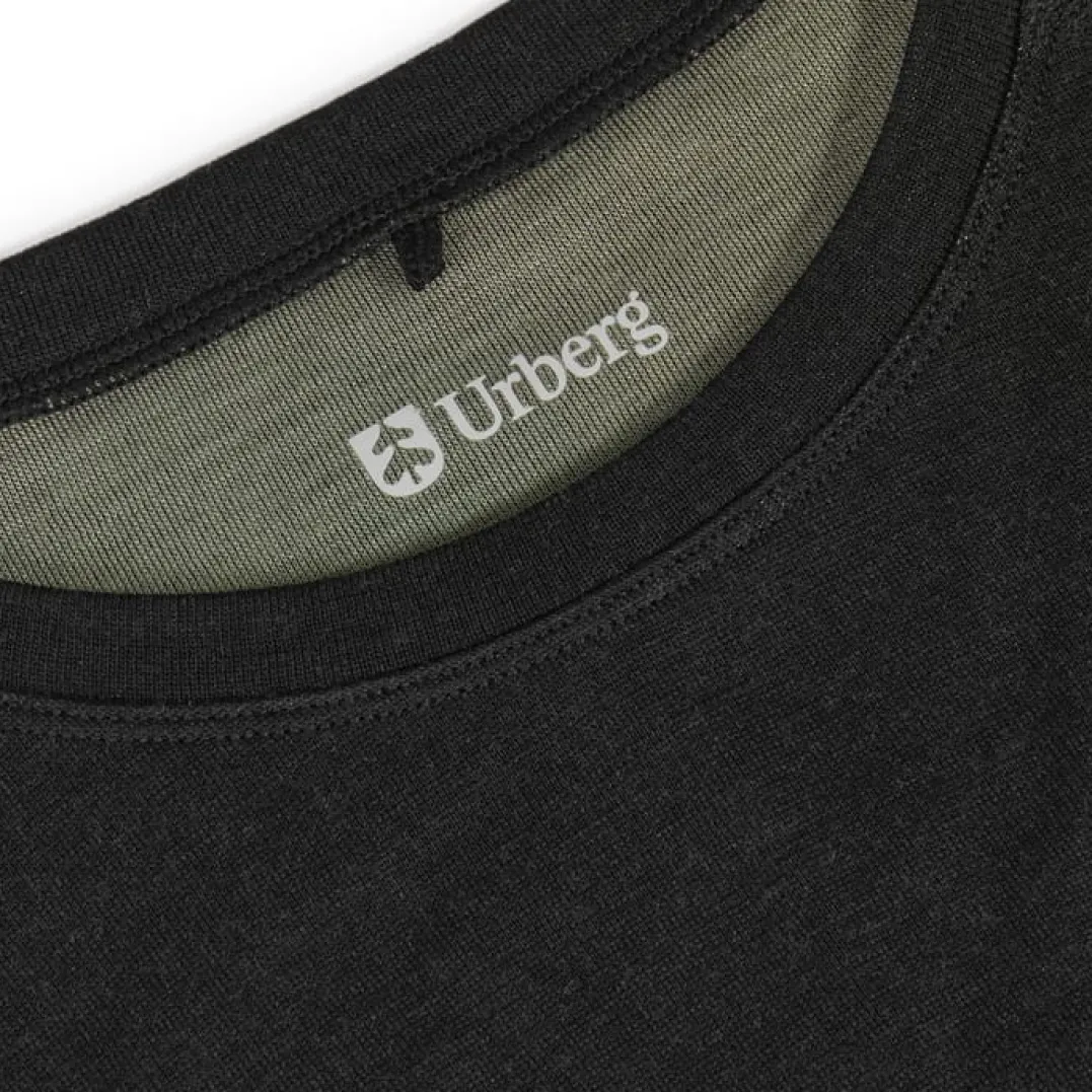 Urberg Merino-Bamboo Base Layer Top Men Black/Green