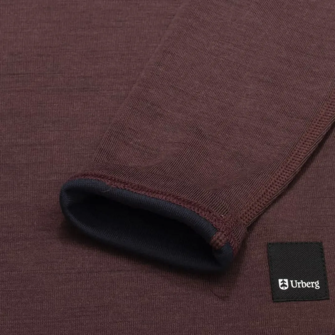 Urberg Merino-Bamboo Base Layer Set Jr Huckleberry/Blue Nights