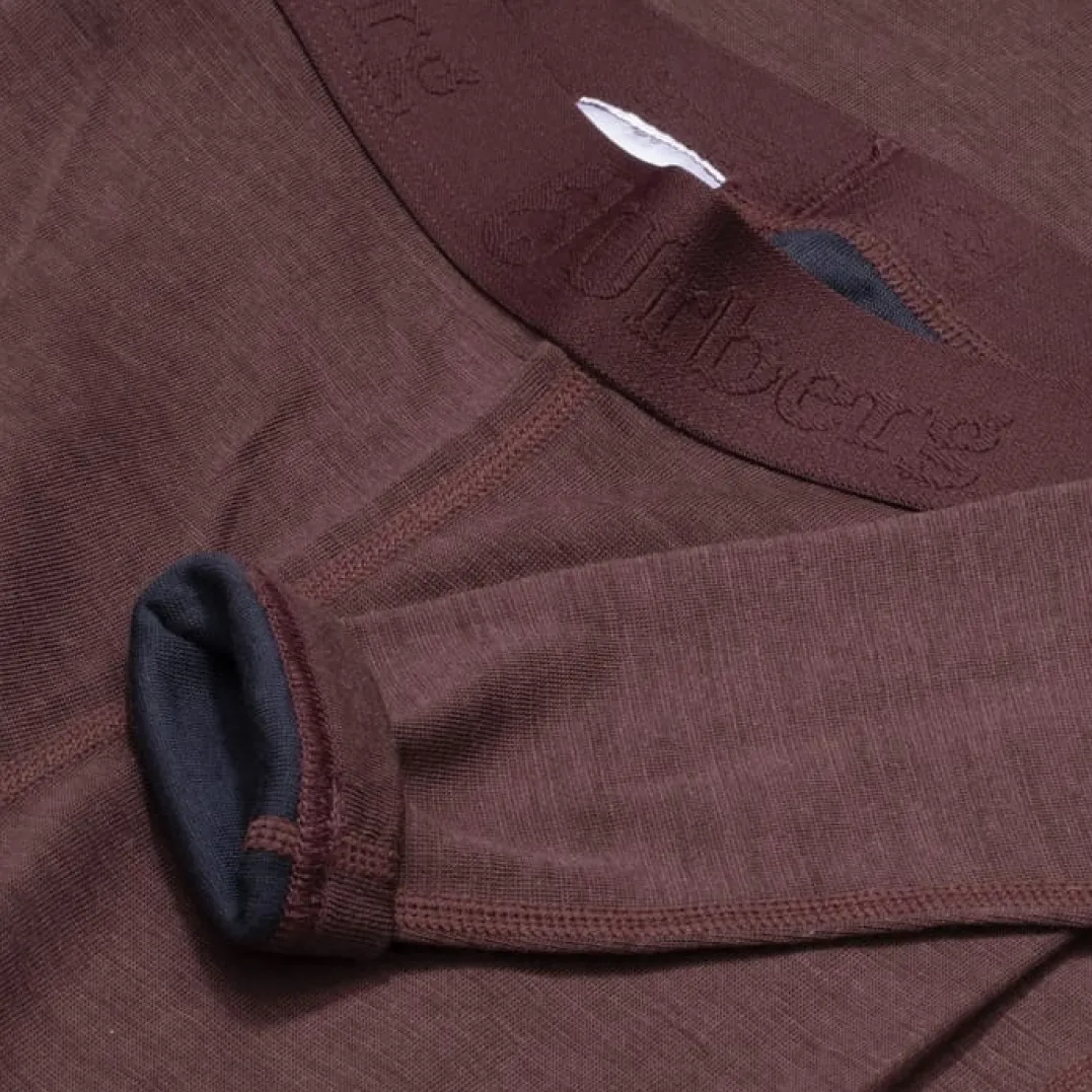 Urberg Merino-Bamboo Base Layer Set Jr Huckleberry/Blue Nights