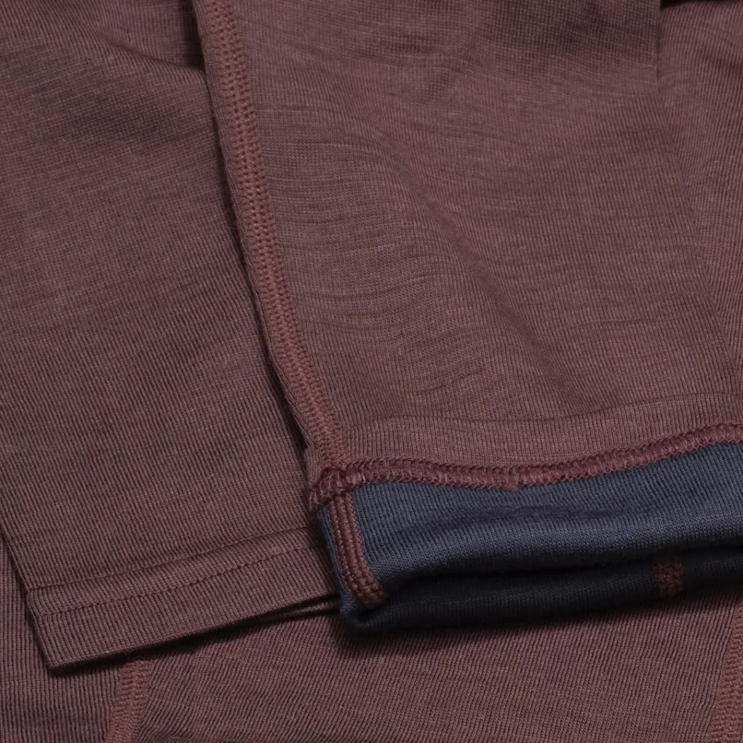 Urberg Merino-Bamboo Base Layer Set Jr Huckleberry/Blue Nights