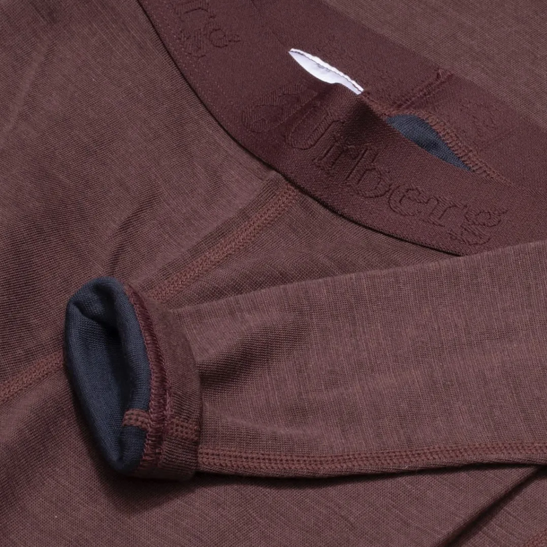 Urberg Merino-Bamboo Base Layer Set Jr Huckleberry/Blue Nights