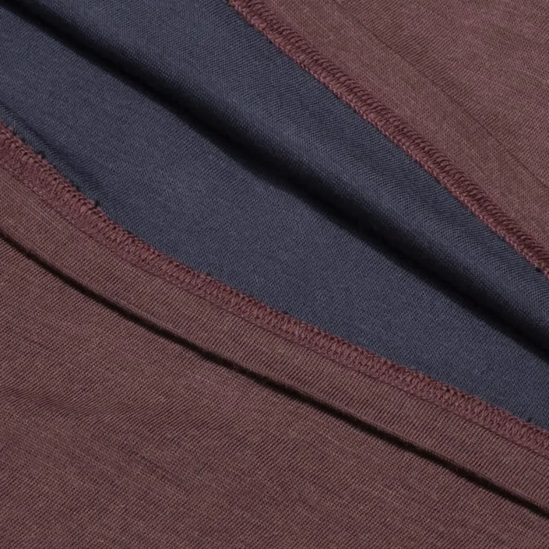 Urberg Merino-Bamboo Base Layer Set Jr Huckleberry/Blue Nights