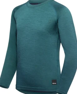 Urberg Merino-Bamboo Base Layer Set Jr Mediterranea/Blue Nights
