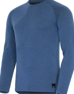 Urberg Merino-Bamboo Base Layer Top Men True Navy/Asphalt