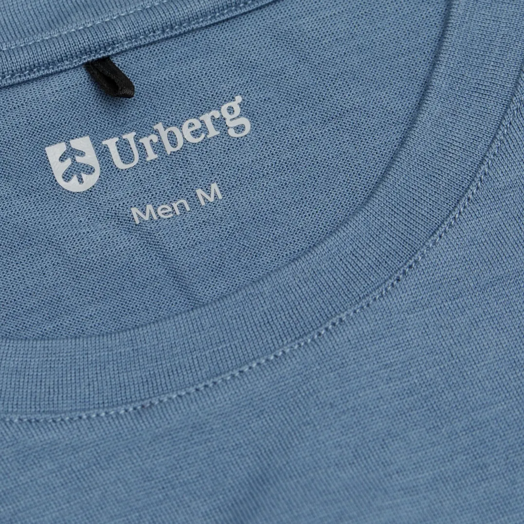 Urberg Merino Tee Men Blue Stone