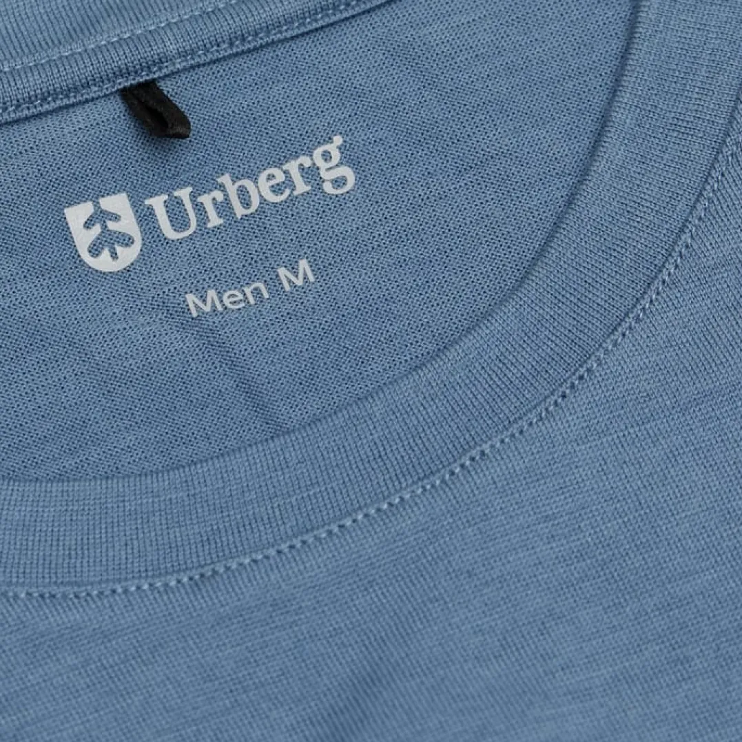 Urberg Merino Tee Men Blue Stone