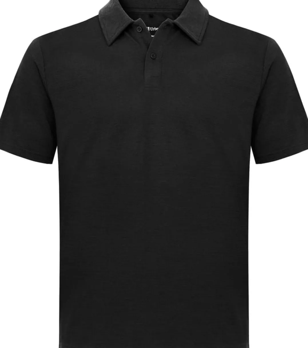 Urberg Merino Wool Polo Tee Men Black Beauty