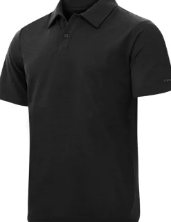 Urberg Merino Wool Polo Tee Men Black Beauty