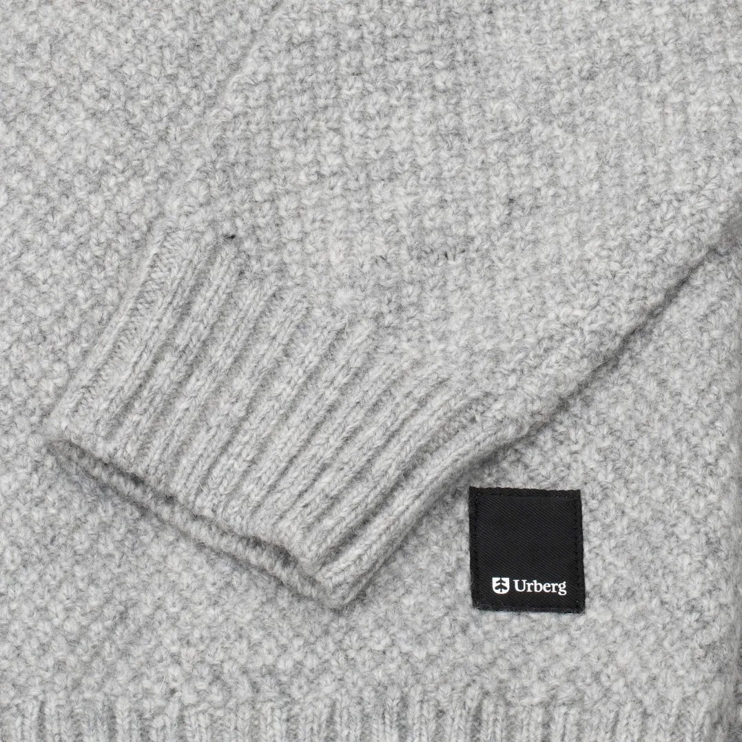 Urberg Moss Knit Sweater Men Lt. Greymelange
