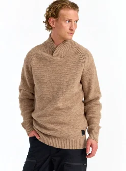 Urberg Moss Knit Sweater Men Lt. Greymelange