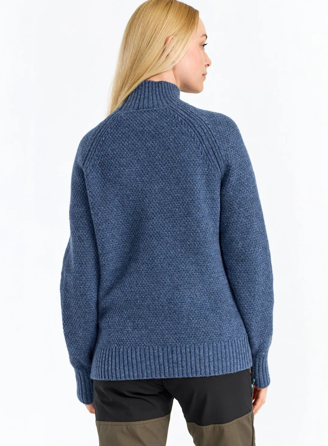 Urberg Moss Knit Sweater Wmn Blue Melange