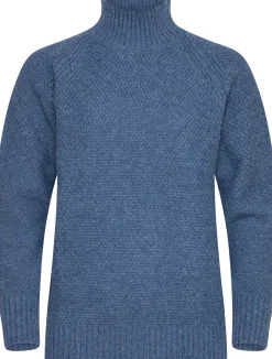Urberg Moss Knit Sweater Wmn Blue Melange