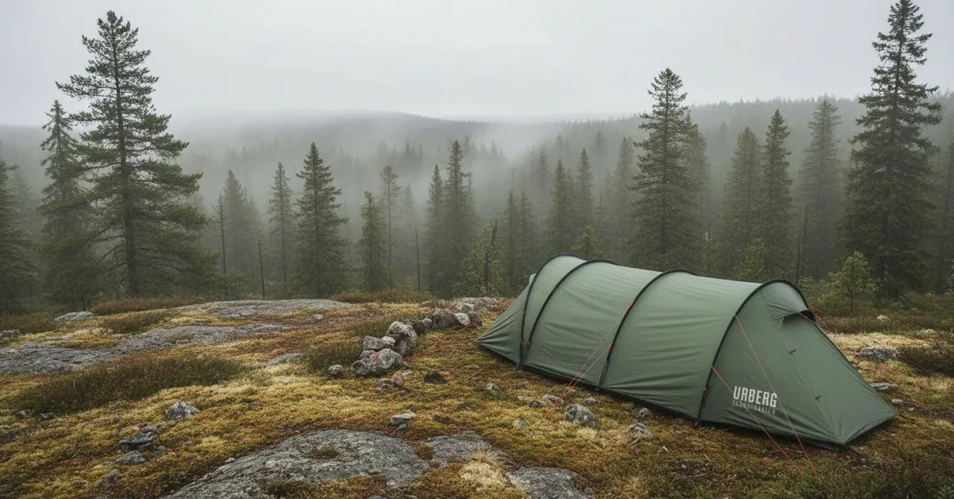 Urberg 4-Person Trekking Tunnel Tent G2 Kombu Green