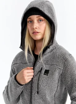 Urberg Pile Hoodie Wmn Black Beauty