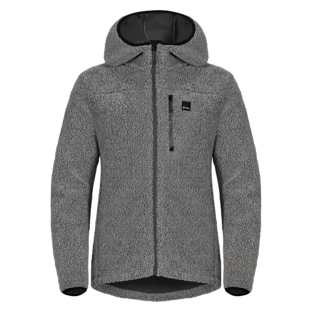 Urberg Pile Hoodie Wmn Grey Melange