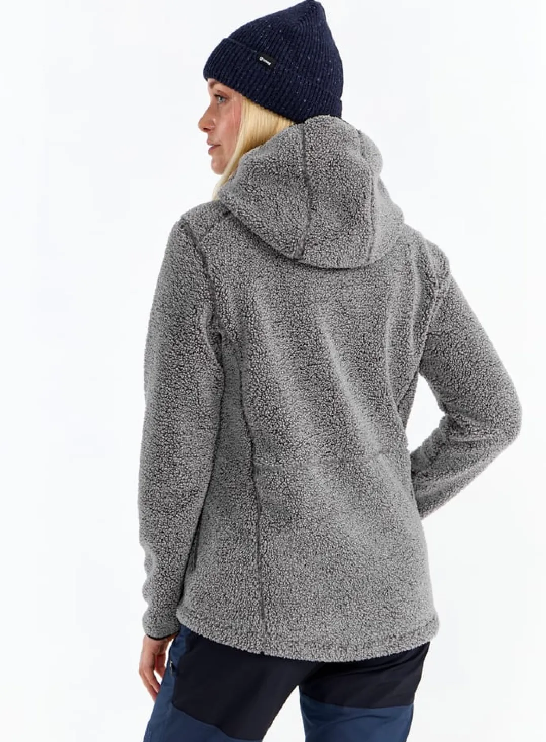 Urberg Pile Hoodie Wmn Grey Melange