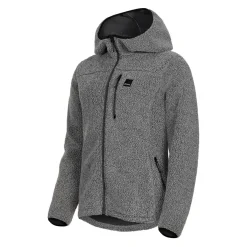 Urberg Pile Hoodie Wmn Grey Melange