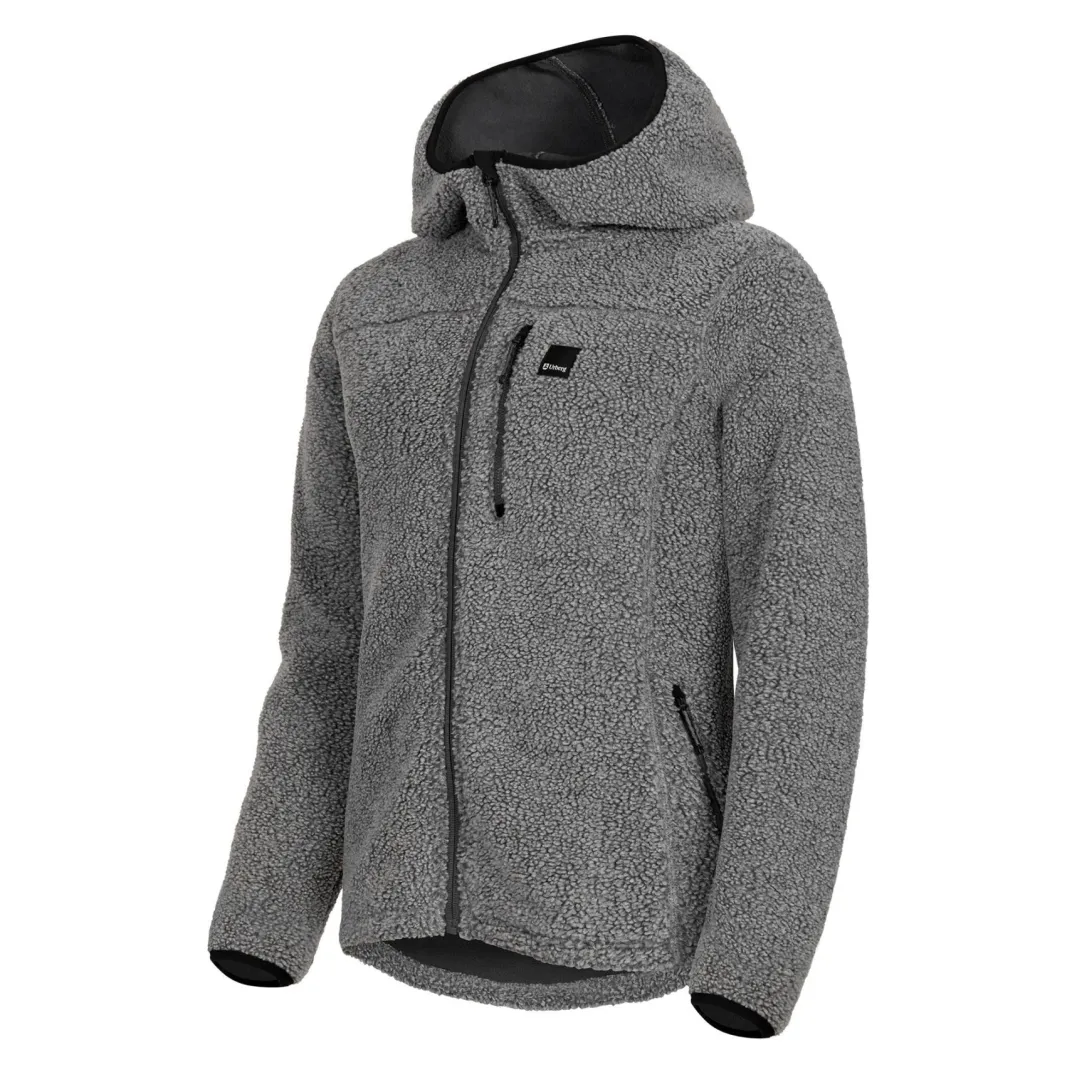 Urberg Pile Hoodie Wmn Grey Melange