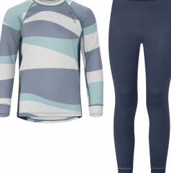 Urberg Printed Base Layer Set Jr Blue Aop