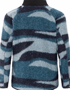 Urberg Printed Pile Fleece Jacket Jr Blue Aop