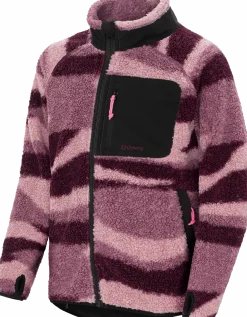Urberg Printed Pile Fleece Jacket Jr Pink Aop