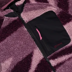Urberg Printed Pile Fleece Jacket Jr Pink Aop