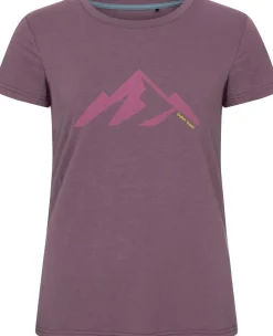 Urberg Printed Tree Tee Wmn Arctic Dusk