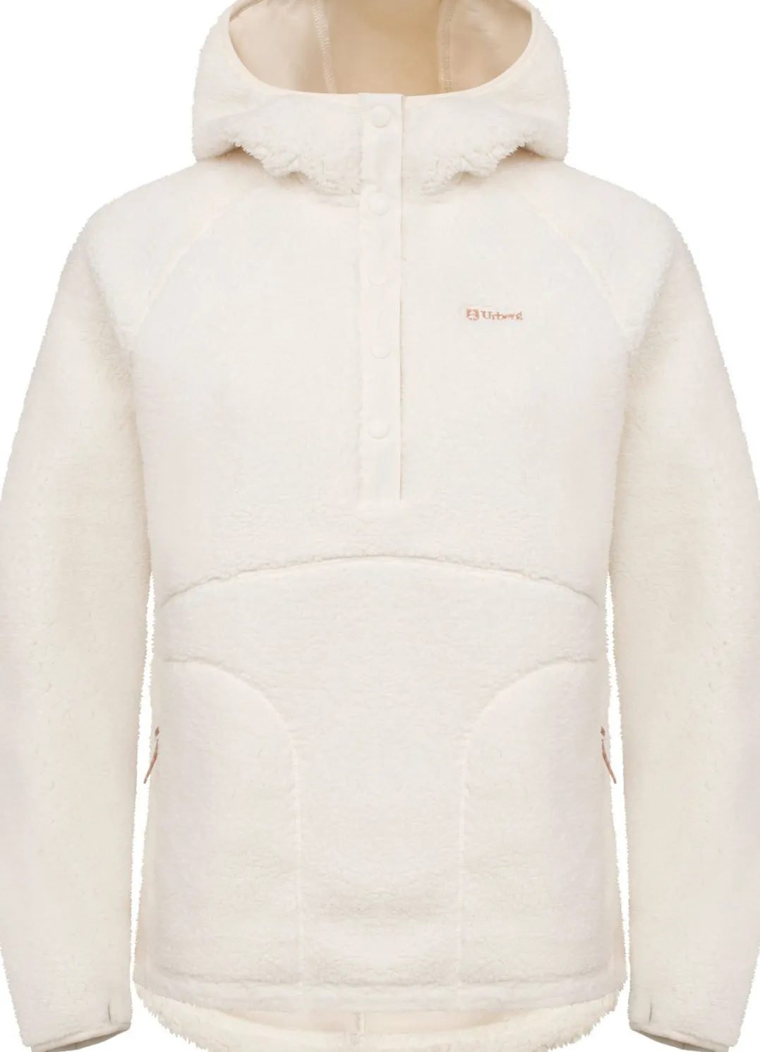 Urberg Soft Pile Fleece Hoodie Wmn Cloud Dancer