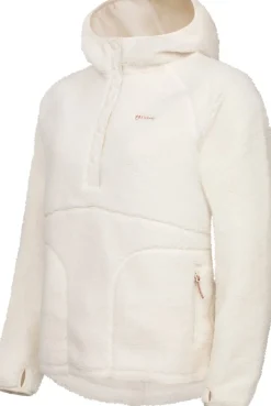 Urberg Soft Pile Fleece Hoodie Wmn Cloud Dancer