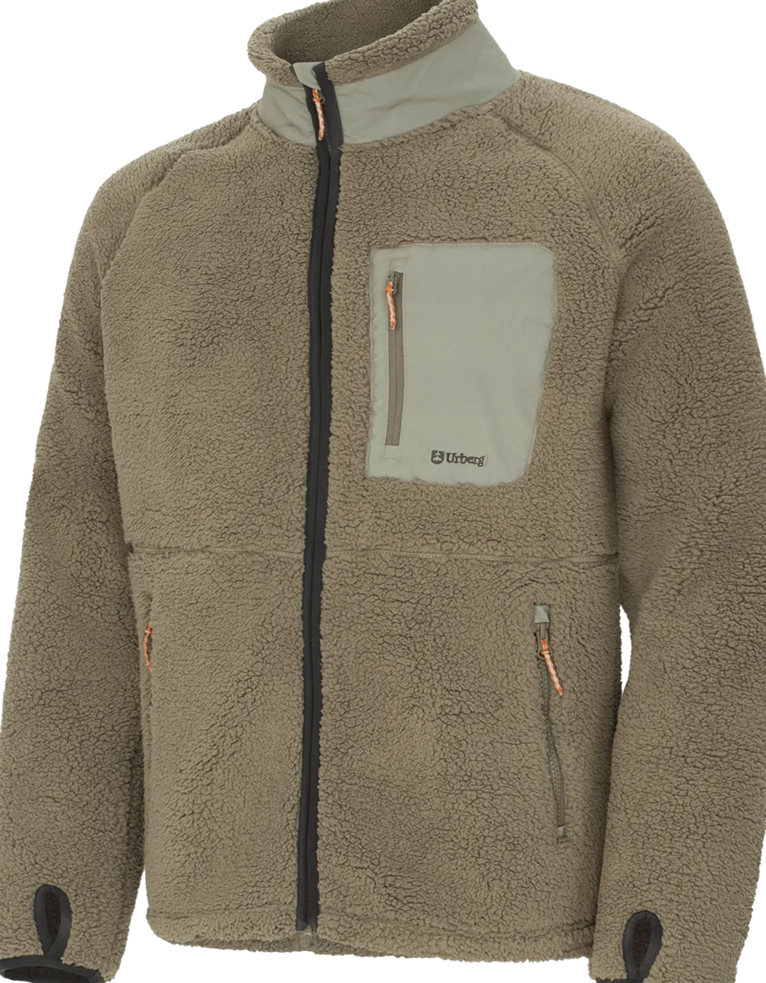 Urberg Soft Pile Fleece Sweater Men Dusty Olive