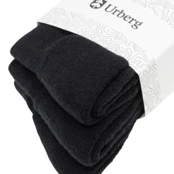 Urberg Thicker Every Day Merino Wool Sock 3p Adult Black Beauty