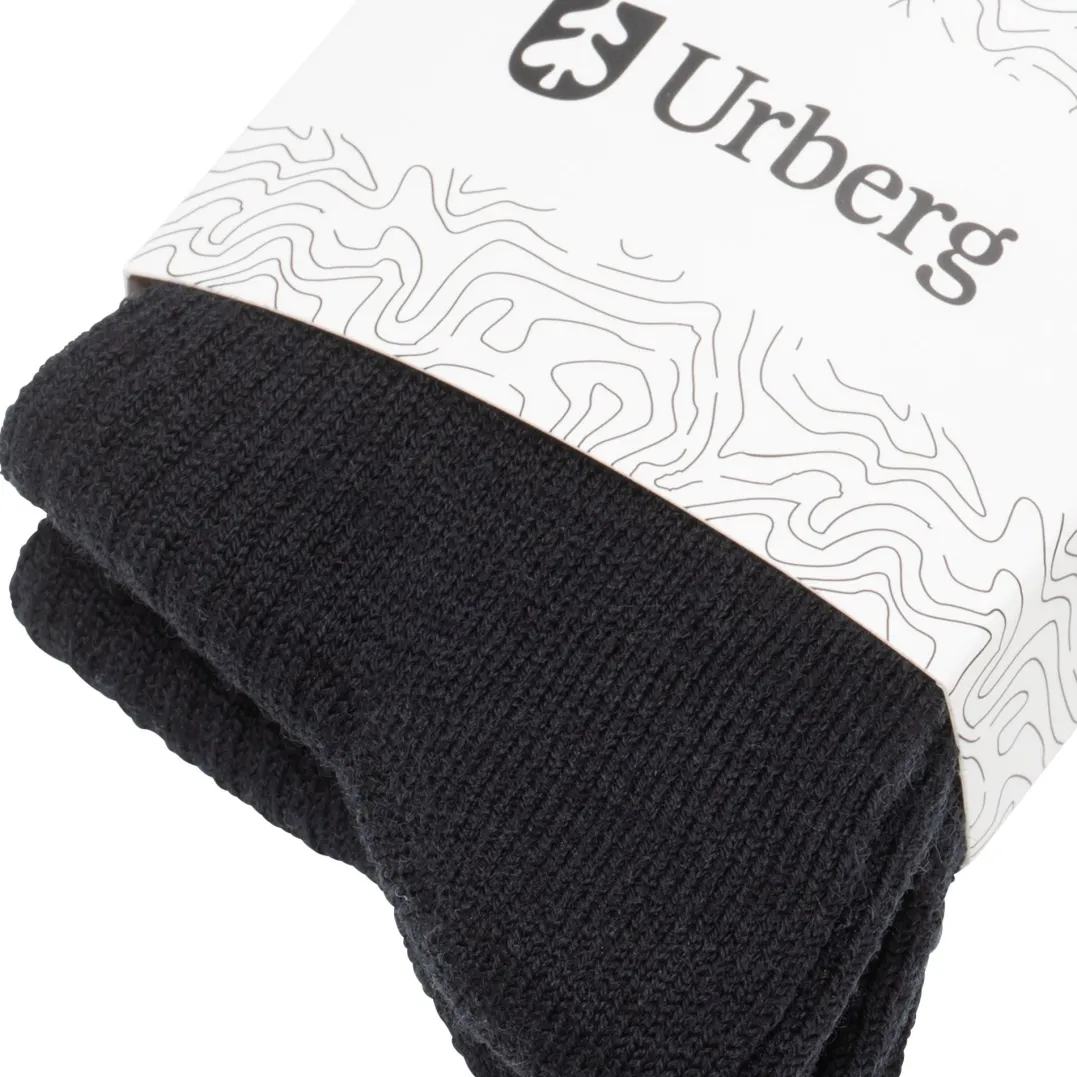 Urberg Thicker Every Day Merino Wool Sock 3p Jr Black Beauty