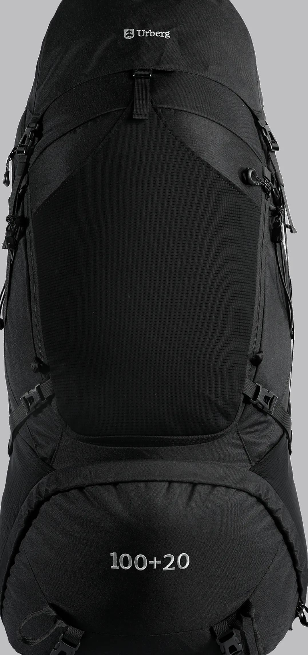 Urberg Trekking Backpack 100l+20l Black