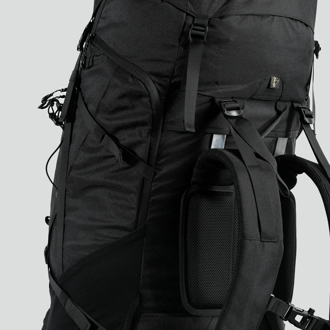 Urberg Trekking Backpack 100l+20l Black