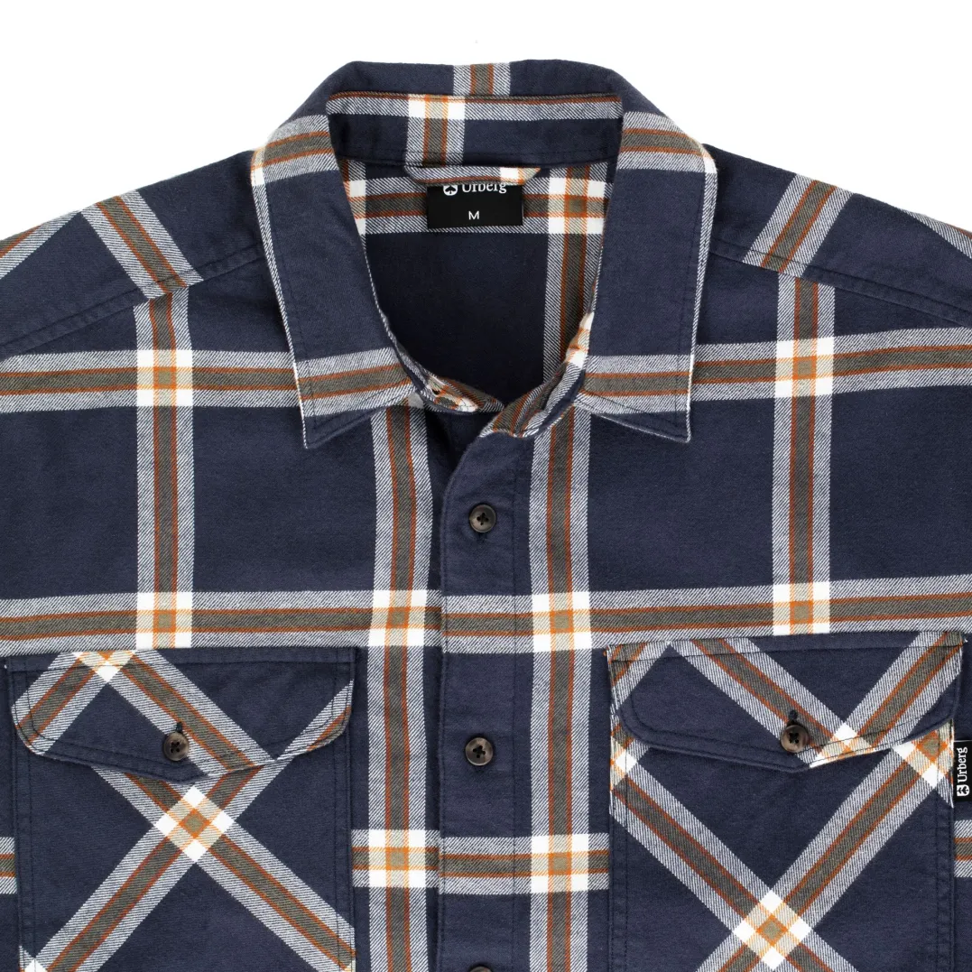 Urberg Two Pocket Flanell Shirt Men Blue Nights/deep Lichen Green