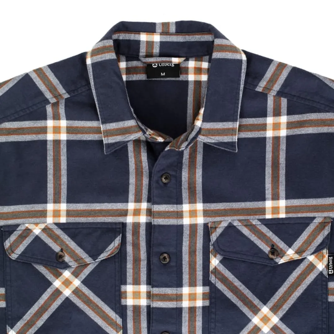 Urberg Two Pocket Flanell Shirt Men Blue Nights/deep Lichen Green