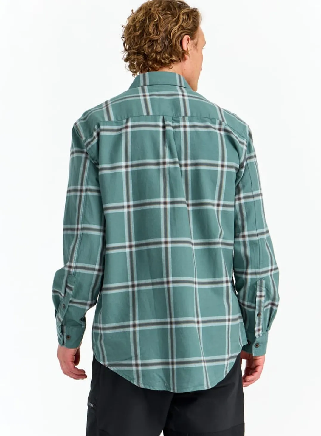 Urberg Two Pocket Flanell Shirt Men Blue Nights/deep Lichen Green