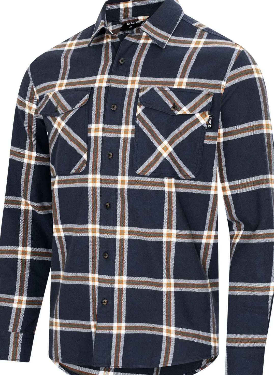 Urberg Two Pocket Flanell Shirt Men Blue Nights/deep Lichen Green