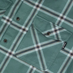 Urberg Two Pocket Flanell Shirt Men Silver Pine/ Blue Nights