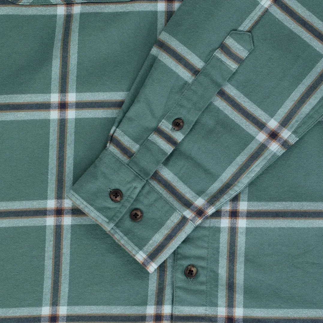 Urberg Two Pocket Flanell Shirt Men Silver Pine/ Blue Nights
