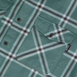 Urberg Two Pocket Flanell Shirt Men Silver Pine/ Blue Nights