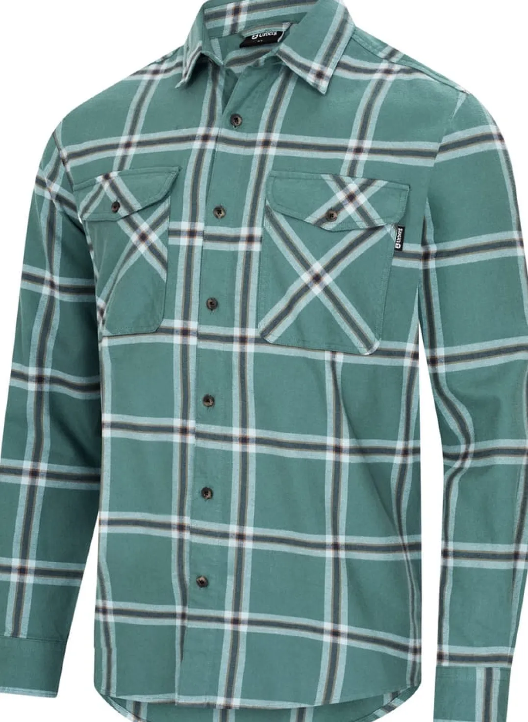 Urberg Two Pocket Flanell Shirt Men Silver Pine/ Blue Nights