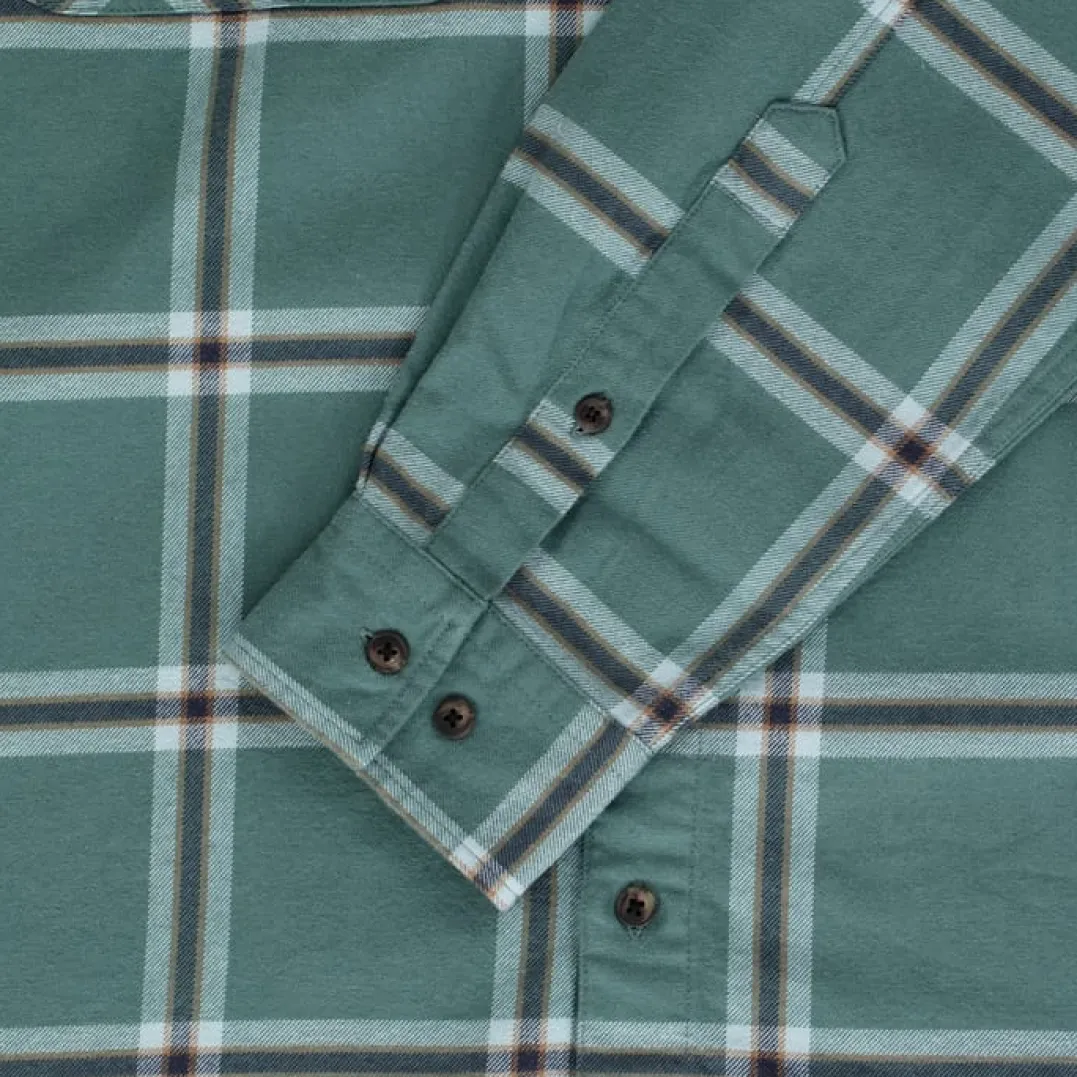 Urberg Two Pocket Flanell Shirt Men Silver Pine/ Blue Nights