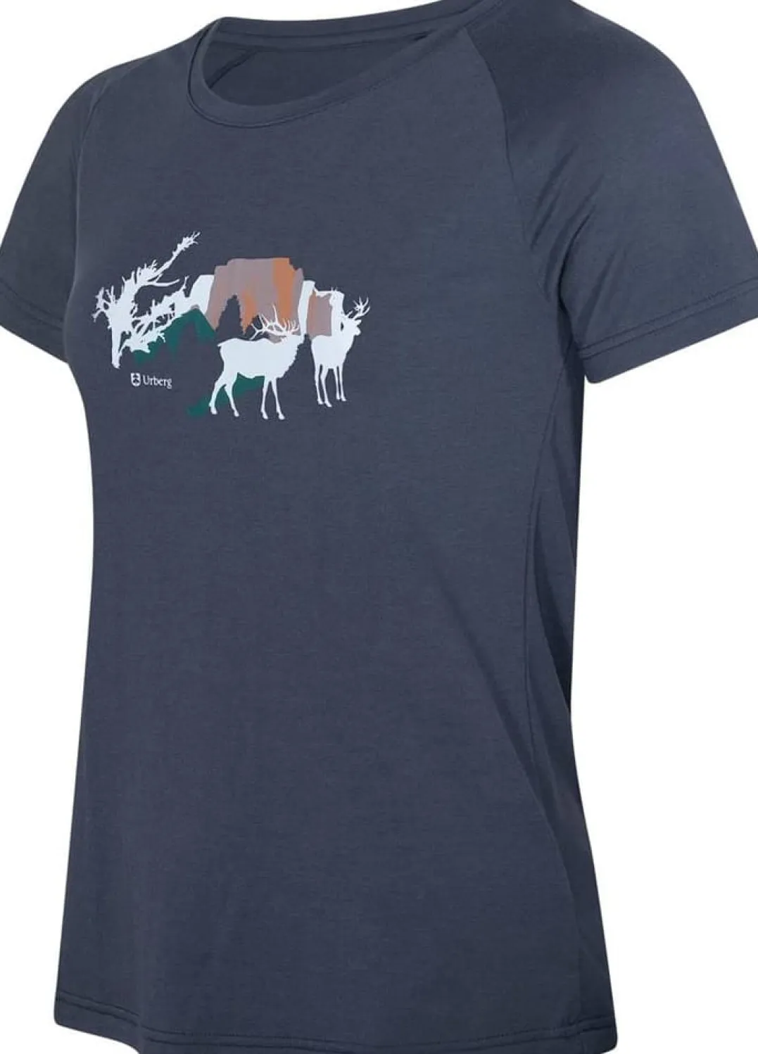 Urberg Women's Printed Tree Tee Blue Nights