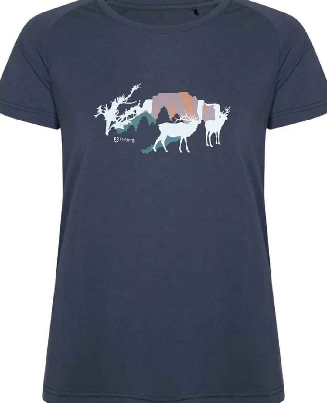 Urberg Women's Printed Tree Tee Blue Nights