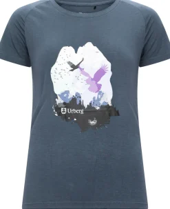 Urberg Women's Printed Tree Tee Midnight Navy