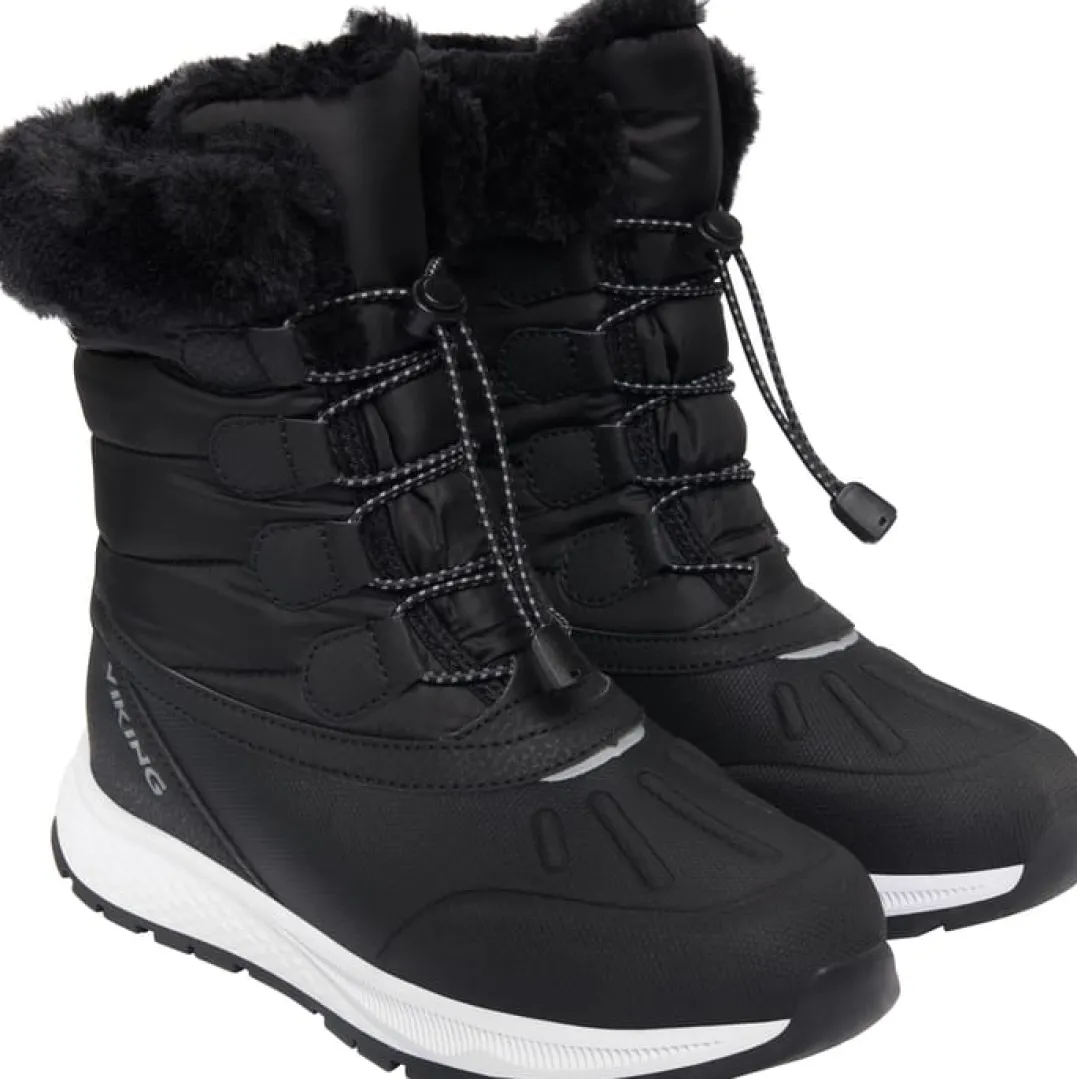 Viking Footwear Juniors' Equip Warm Waterproof Zip Black/Granite